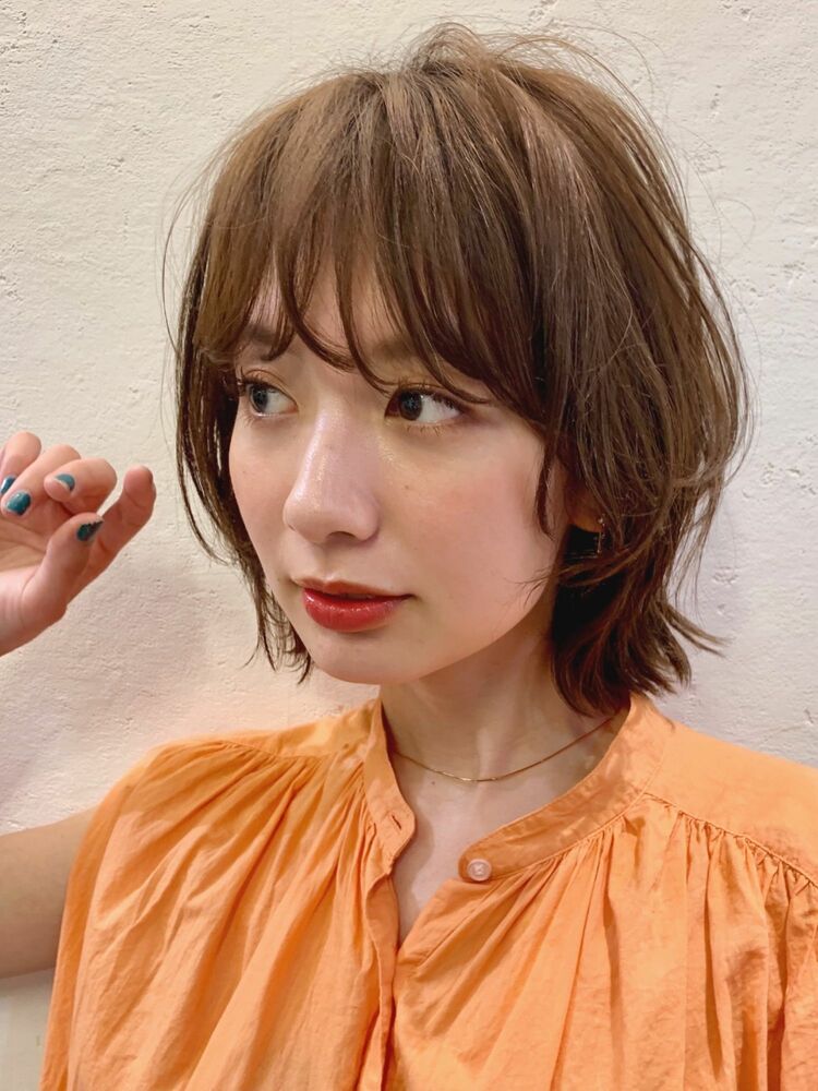 毛先パーマで作る抜け感ヘア Magnolia Aoyama マグノリア アオヤマ Hinataのヘアスタイル情報 Yahoo Beauty