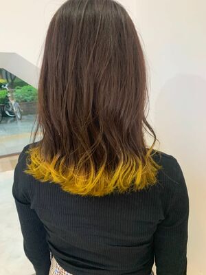 21年秋冬 裾カラー 毛先カラーの新着ヘアスタイル 髪型 ヘアアレンジ Yahoo Beauty