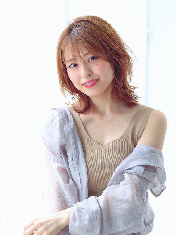 大人かわいい くびれミディ ウルフカット ネオウルフ Act Harajuku アクト ハラジュク 渋川晴香のヘアスタイル情報 Yahoo Beauty