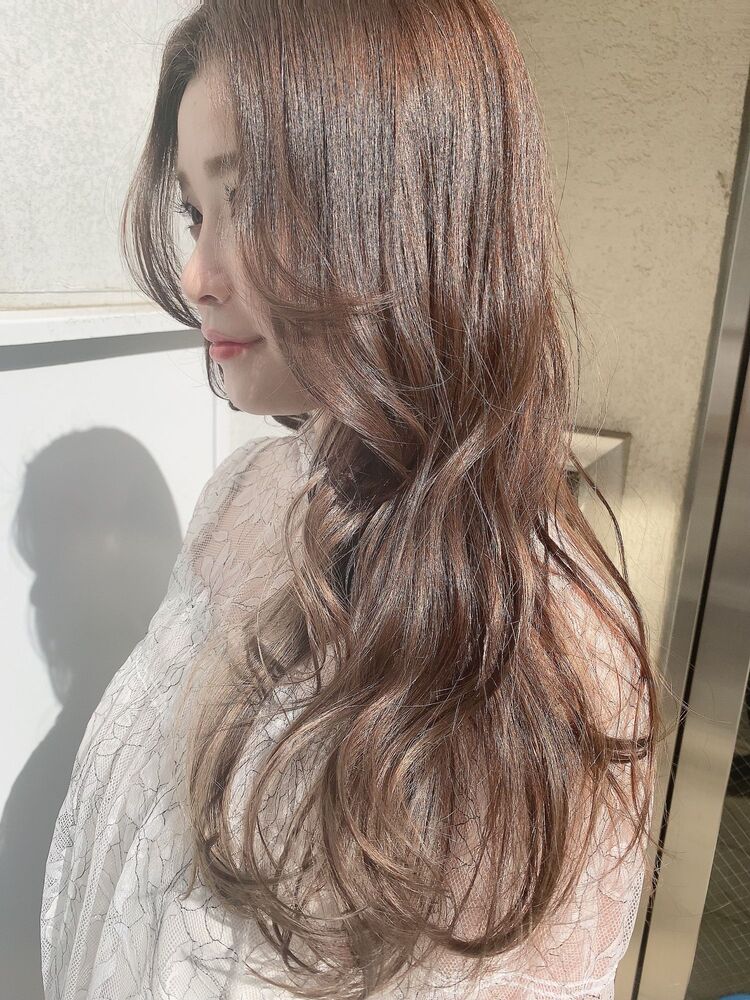 透けるカラーの春パーマロングスタイル Chainon シェノン シェノン Chainon 若田部 薫の髪型 ヘアスタイル ヘアカタログ情報 Yahoo Beauty ヤフービューティー