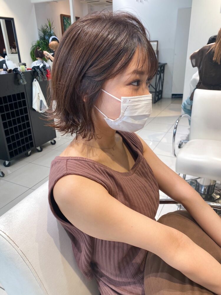 Lipps銀座 外ハネレイヤー長めショートボブ Lipps蓑田のヘアスタイル情報 Yahoo Beauty