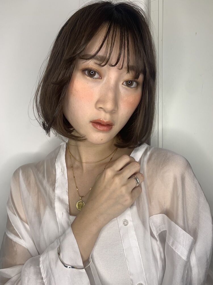 前下がりぷっっとボブナチュラルモード代30代40代 Cover Hair Bliss 上尾西口店 カバーヘア ブリス アゲオニシグチテン Cover Hair Kazuのヘアスタイル情報 Yahoo Beauty