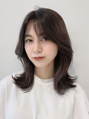 韓国風 ミディアムの髪型 ヘアスタイル ヘアカタログ 人気順 Yahoo Beauty ヤフービューティー