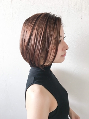 ショートボブ 前髪なしの髪型 ヘアスタイル ヘアカタログ 人気順 Yahoo Beauty ヤフービューティー
