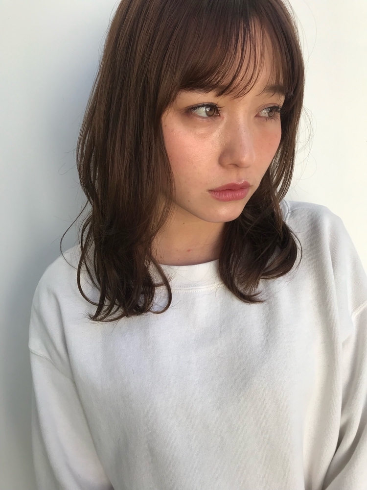 低温デジタルパーマ ミディアム Un Ami Omotesando アンアミ オモテサンドウ 島田梨沙のヘアスタイル情報 Yahoo Beauty