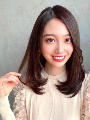 21年秋冬 前髪なし セミロングの新着ヘアスタイル 髪型 ヘアアレンジ Yahoo Beauty