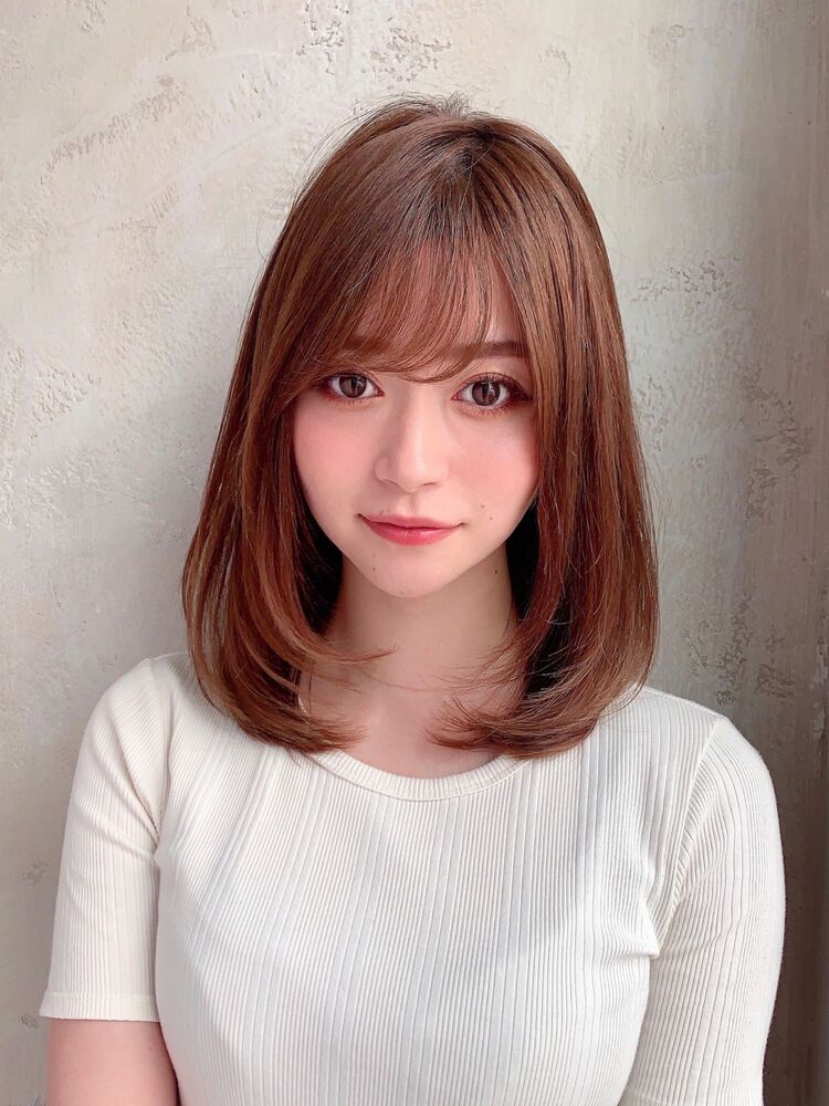 代30代40代大人可愛いナチュラルレイヤーミディアムヘア Afloat Ruvua アフロート ルヴァ Afloat Ruvua かおりのヘアスタイル情報 Yahoo Beauty