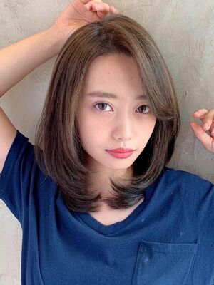 ひし形シルエット ミディアムの髪型 ヘアスタイル ヘアカタログ 人気順 Yahoo Beauty ヤフービューティー