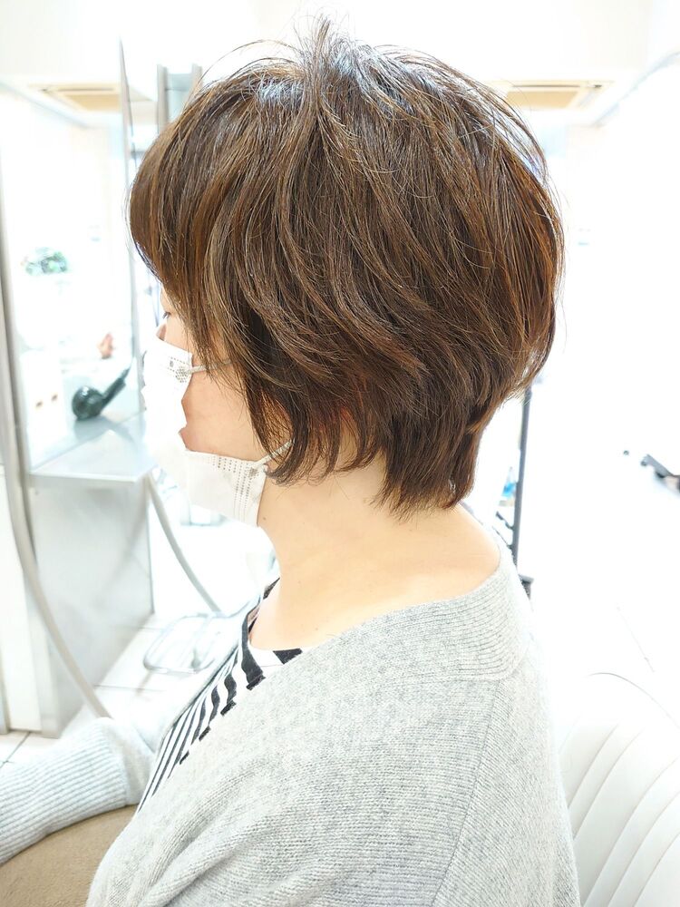 くせ毛風ショートボブ Hair Nail Muse 稲毛店 ヘアアンドネイル ミューズ イナゲテン 荒川雄平の髪型 ヘアスタイル ヘアカタログ情報 Yahoo Beauty ヤフービューティー