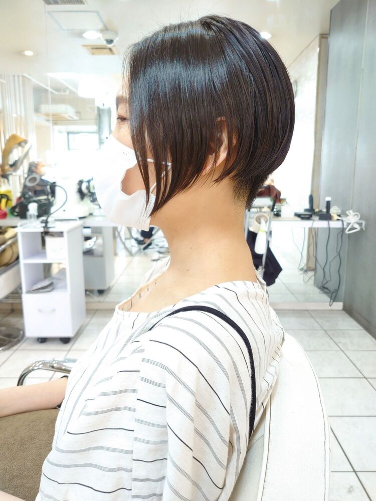 前下がりのグラデーションボブ Hair Nail Muse 稲毛店 ヘアアンドネイル ミューズ イナゲテン 荒川雄平の髪型 ヘアスタイル ヘアカタログ情報 Yahoo Beauty ヤフービューティー