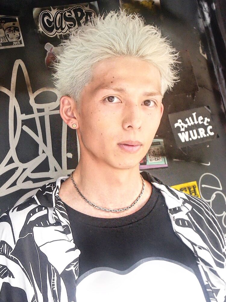 ホワイトブレイズアップバングショート Bruder ブルーダー 後藤ユースケのヘアスタイル情報 Yahoo Beauty