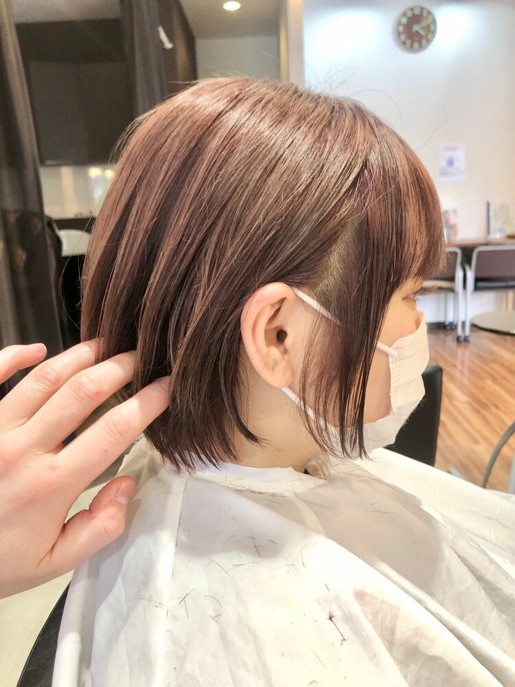 ラベンダーグレージュ コンパクトショート 福岡県 大野城市 見原一輝のヘアスタイル情報 Yahoo Beauty