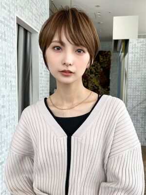 前髪ありショート ショートの髪型 ヘアスタイル ヘアカタログ 人気順 Yahoo Beauty ヤフービューティー