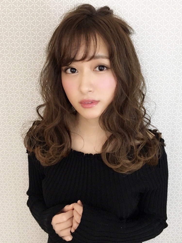 大人可愛いハーフアップアレンジ Lond Fille 銀座店 ロンドフィーユギンザテン Chika 銀座ロンドフィーユのヘアスタイル情報 Yahoo Beauty