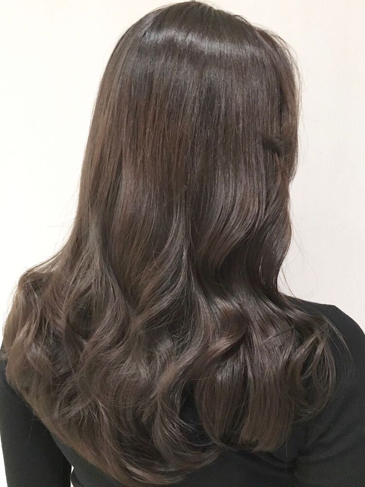 韓国風ツヤツヤロング アッシュベージュカラー Lond Fille 銀座店 ロンドフィーユギンザテン Chika 銀座ロンドフィーユのヘアスタイル情報 Yahoo Beauty