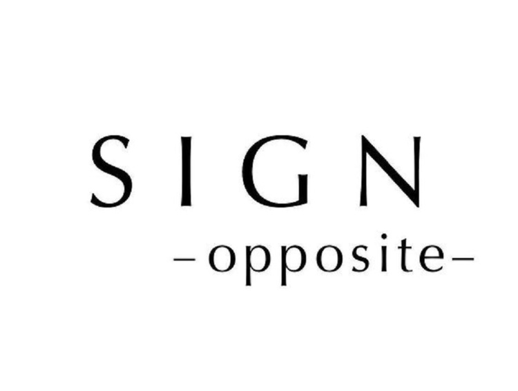 SIGN opposite